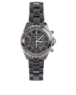 Chanel J12 41mm Watch, Ceramic/Stainless Steel, Black, AC/B/C, 2*